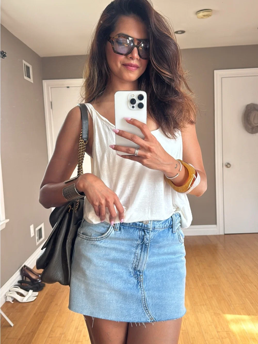 VEHLA Tortoise Hexagonal Oversized Sunglasses